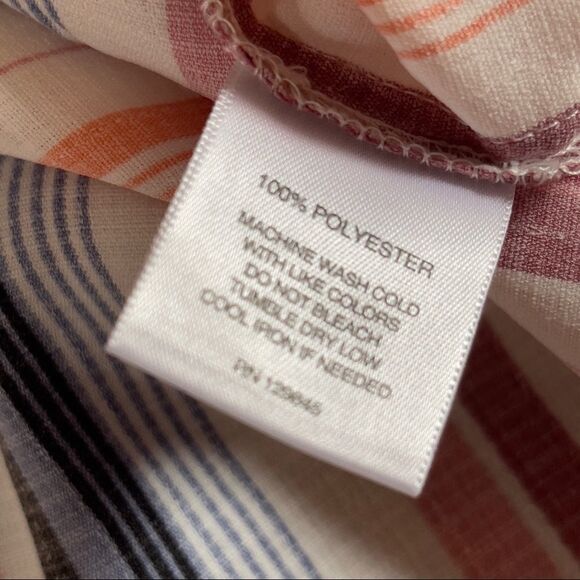 Signature I Studio Striped 3/4 Sleeve Oversized Blouse Size Small - Picture 12 of 12